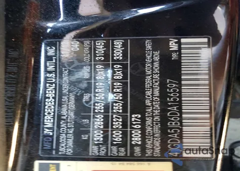 2013 Mercedes-Benz Ml 350 from USA, damaged, VIN 4JGDA5JB6DA156597